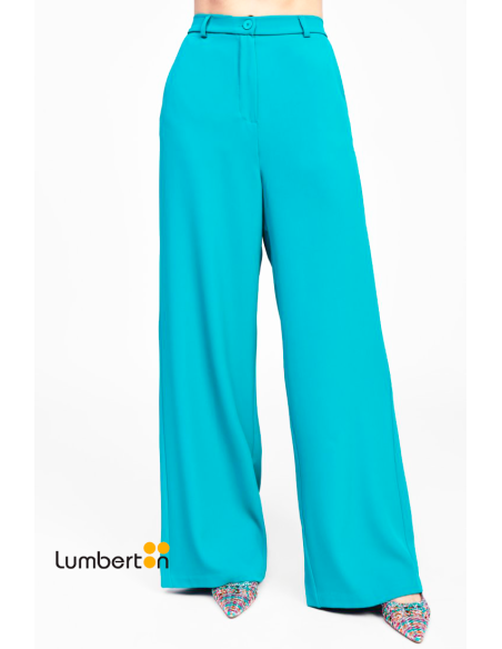 Pantalón azul petroleo ancho PANTALP