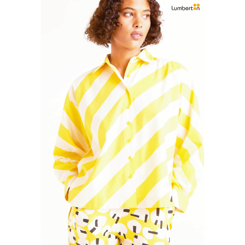 Camisa rayas amarilla40116