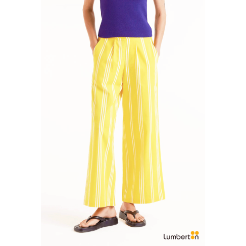 Pantalón rayas amarilla40126