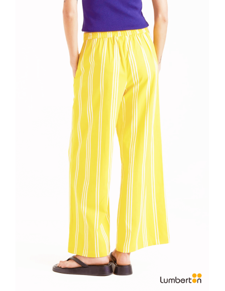 Pantalón rayas amarilla40126