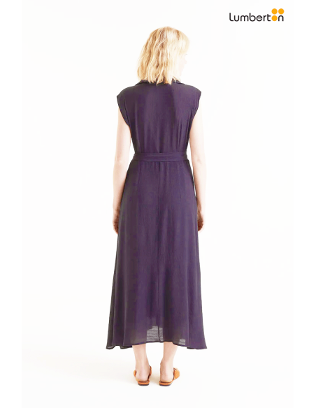 Vestido largo fluido negro11051