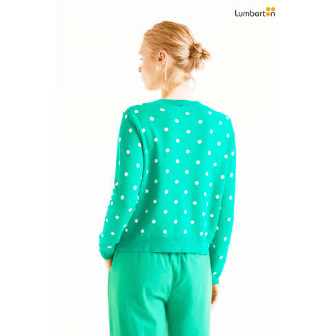 Chaqueta Lunares Verde10234 2