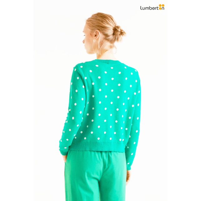 Chaqueta Lunares Verde10234