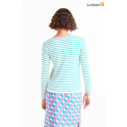 Jersey cuello pico rayas... 2