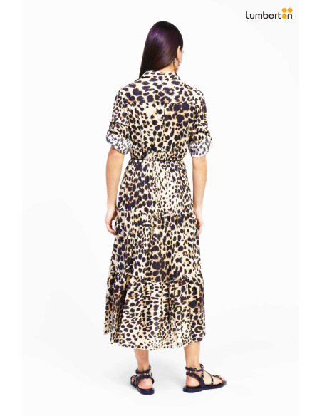 Vestido animal print botones CSAWCSA