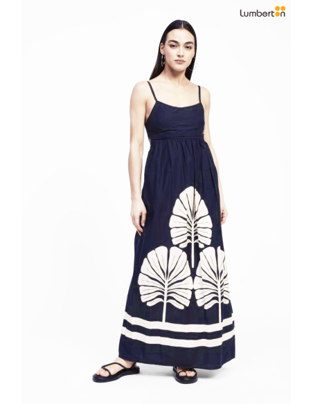 Vestido largo palmeras008AB