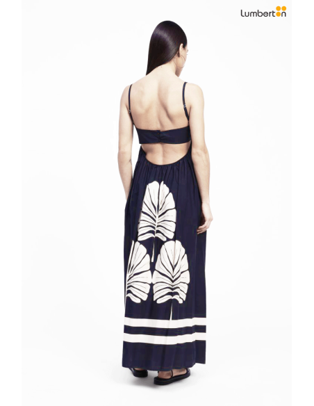 Vestido largo palmeras008AB