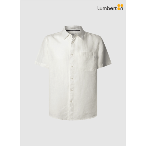 Camisa blanca de linoAMAROB