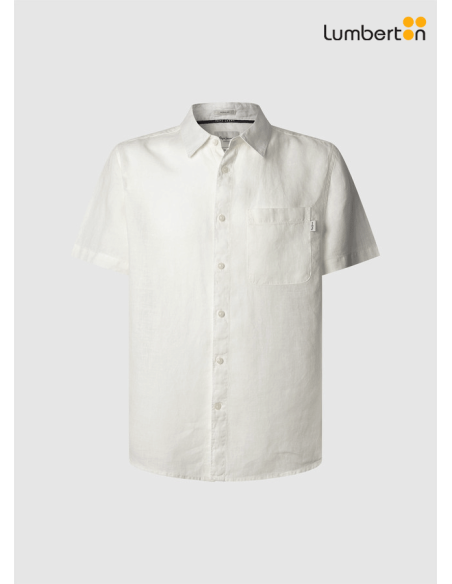Camisa blanca de linoAMAROB