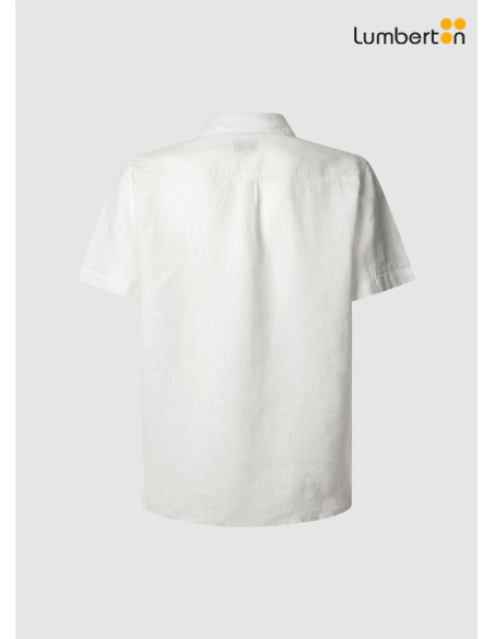 Camisa blanca de linoAMAROB