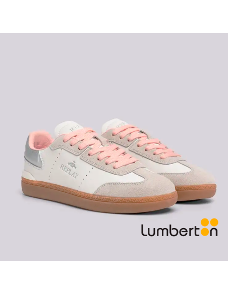 Zapato blanco + detalles grises PYPER