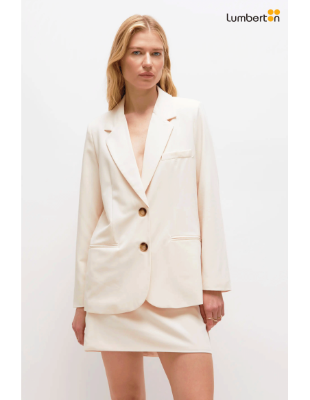 Blazer de traje blanco11216