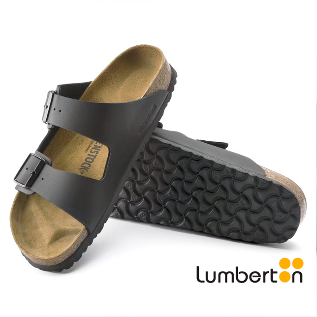 Sandalia negra con hebilla ARIZONAN