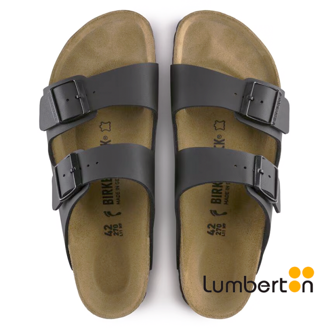 Sandalia negra con hebilla ARIZONAN