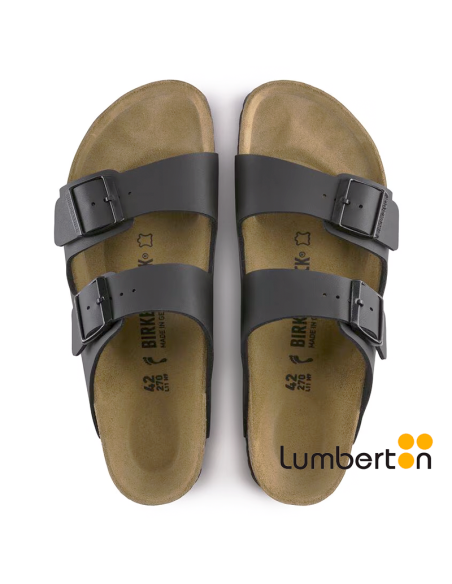 Sandalia negra con hebilla ARIZONAN