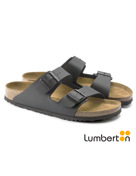 Sandalia negra con hebilla ARIZONAN