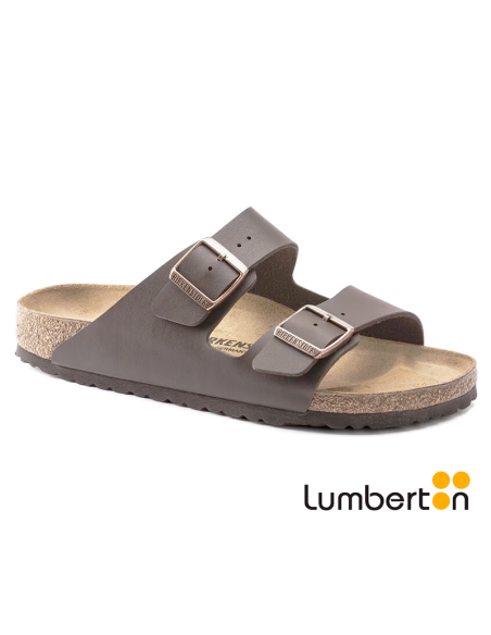 Sandalia marrón oscuro con hebilla ARIZONAD
