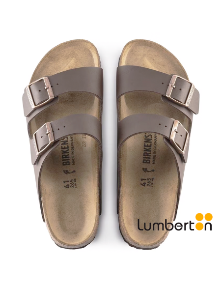 Sandalia marrón oscuro con hebilla ARIZONAD