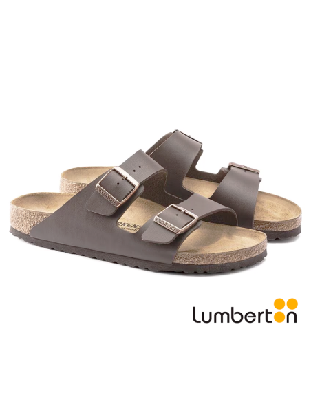 Sandalia marrón oscuro con hebilla ARIZONAD