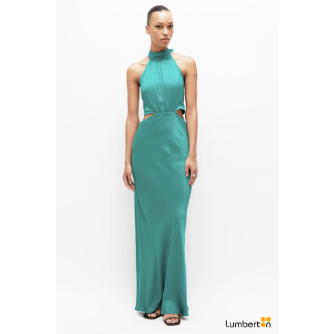 Vestido largo satinado...