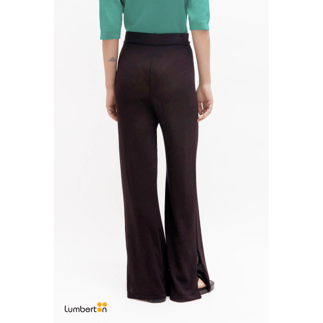 Pantalón recto punto negro10619