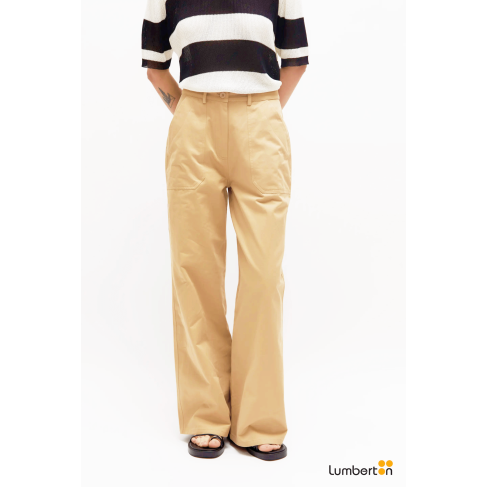 Pantalón recto con...