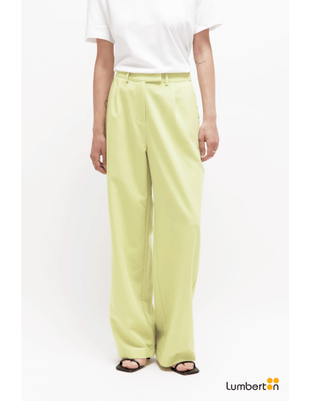 Pantalón fluido traje verde11213