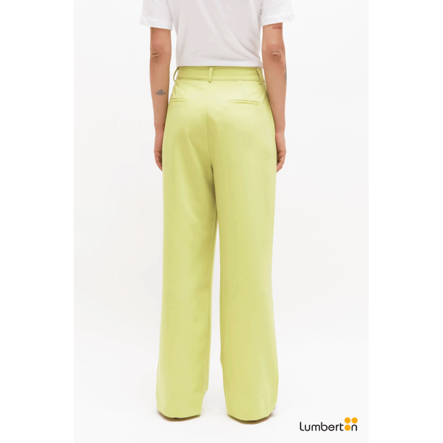 Pantalón fluido traje verde11213