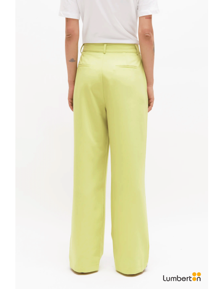 Pantalón fluido traje verde11213