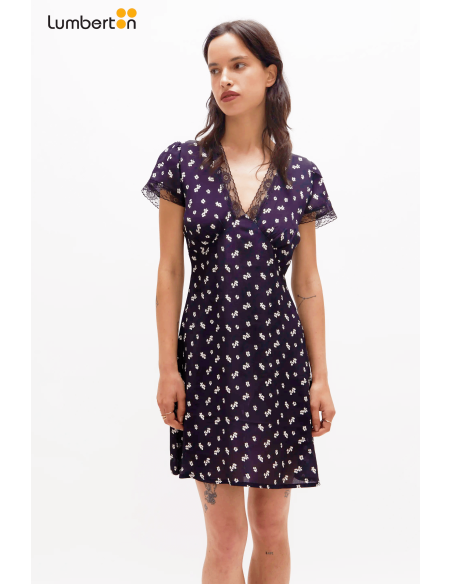 Vestido corto encaje floral41200