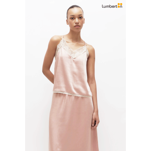 Top lencero satinado rosa11246