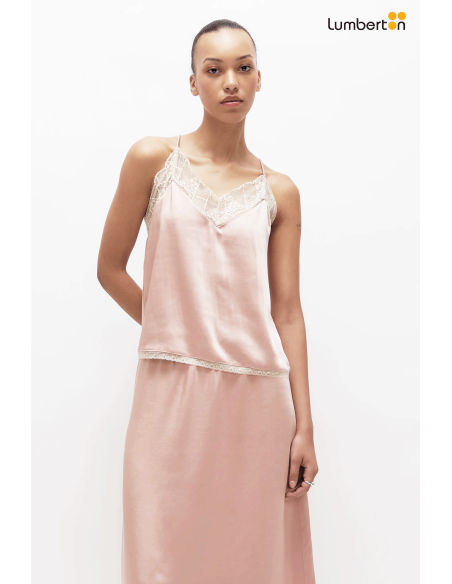 Top lencero satinado rosa11246