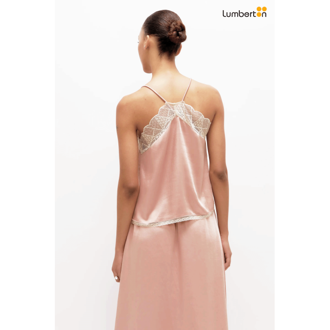 Top lencero satinado rosa11246