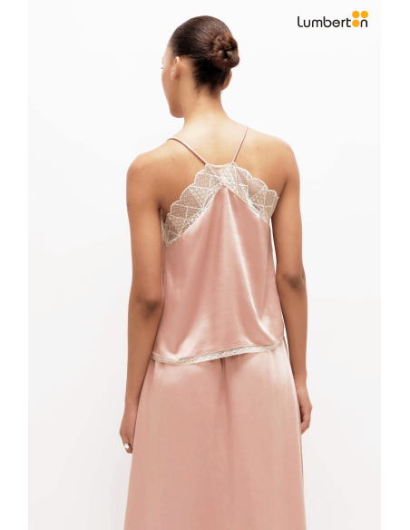 Top lencero satinado rosa11246