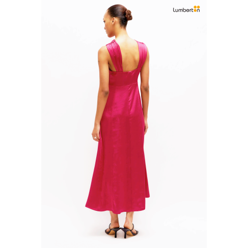 Vestido midi satinado... 2