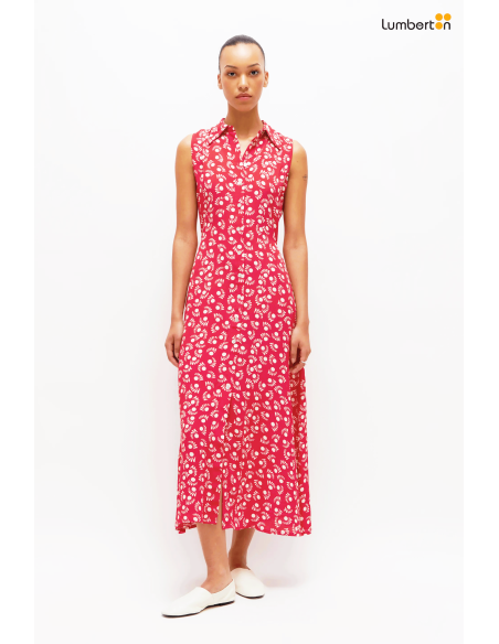 Vestido largo estampado Mars Red41232