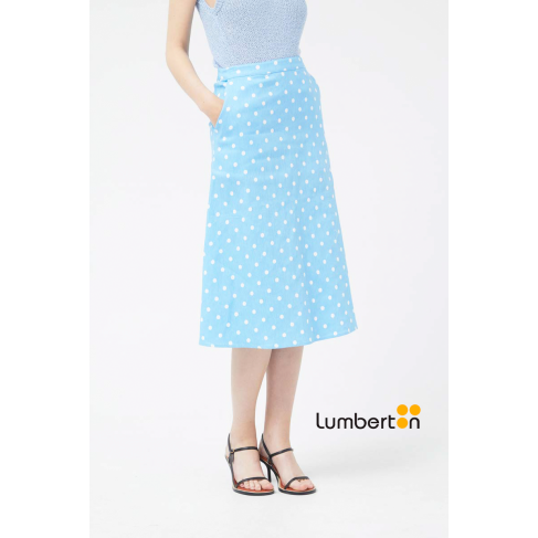 Falda midi vaquera lunares... 2