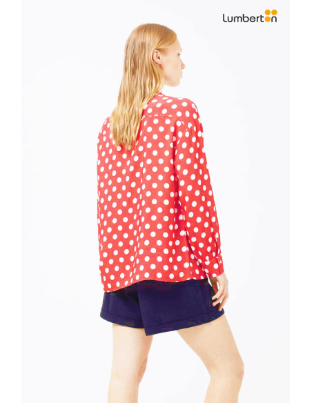 Camisa fluida oversize verde11045