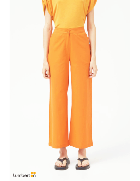 Pantalón de traje recto naranja43016