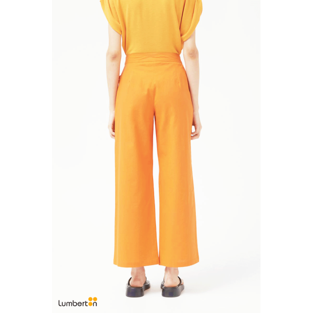 Pantalón de traje recto naranja43016