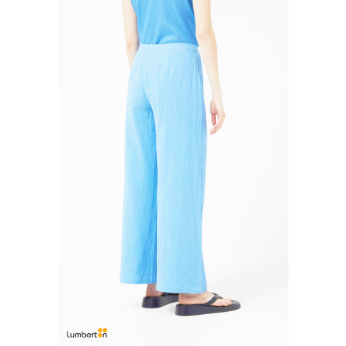 Pantalón largo recto azul12119 2