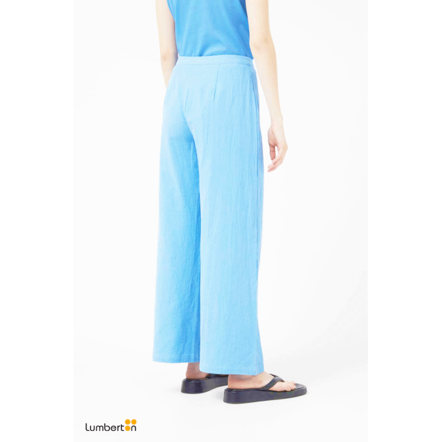 Pantalón largo recto azul12119