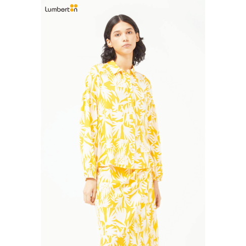 Camisa Floral Amarilla...