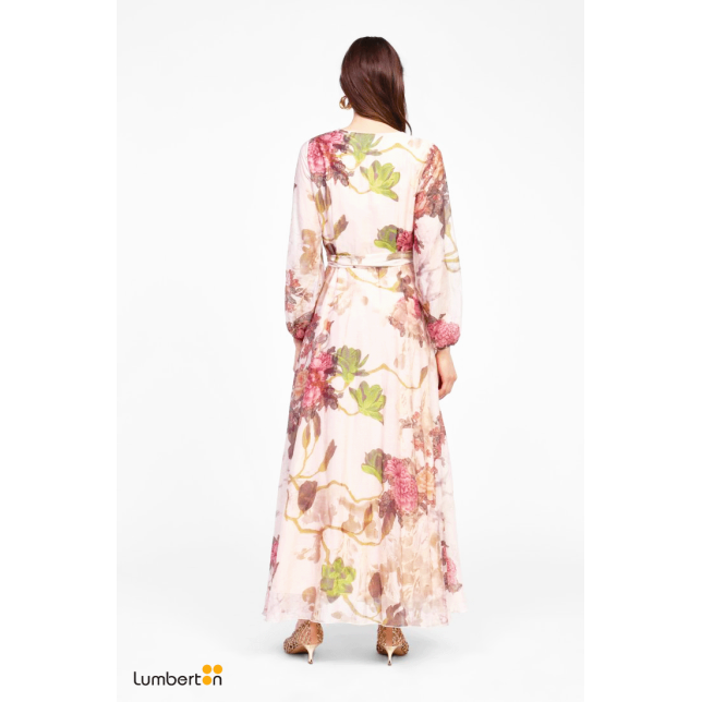 Vestido largo estampado floral043AE Vestido largo estampado floral043AE