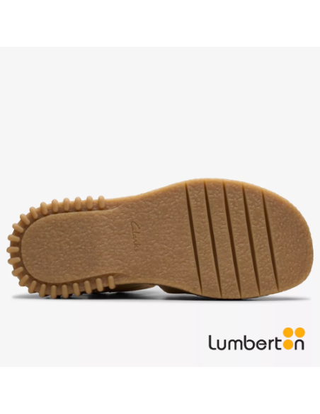 Sandalia Plataforma Beige con Hebilla EVAMAR