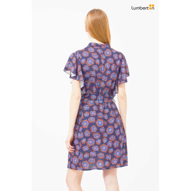 Vestido corto floral Jacaranda41101