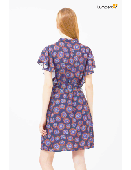 Vestido corto floral Jacaranda41101