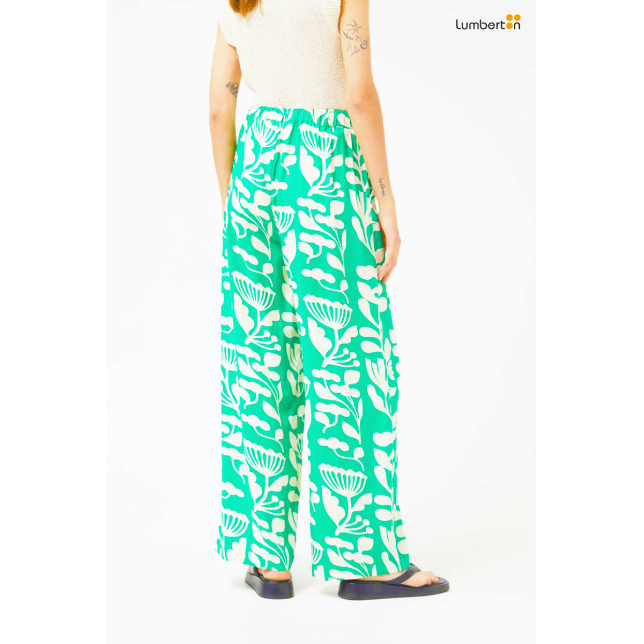 Pantalón recto floral Hortencia43007