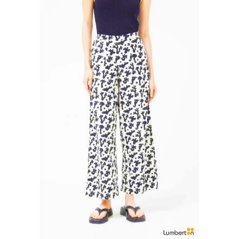 Pantalón recto estampado...