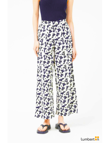 Pantalón recto estampado Coral40124